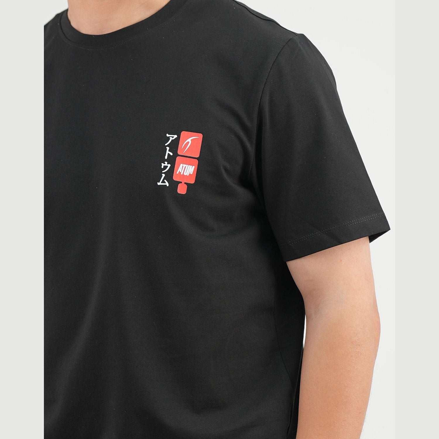 ATUM| Cobra Strike Graphic Men's Tee - Black with red atum's logo