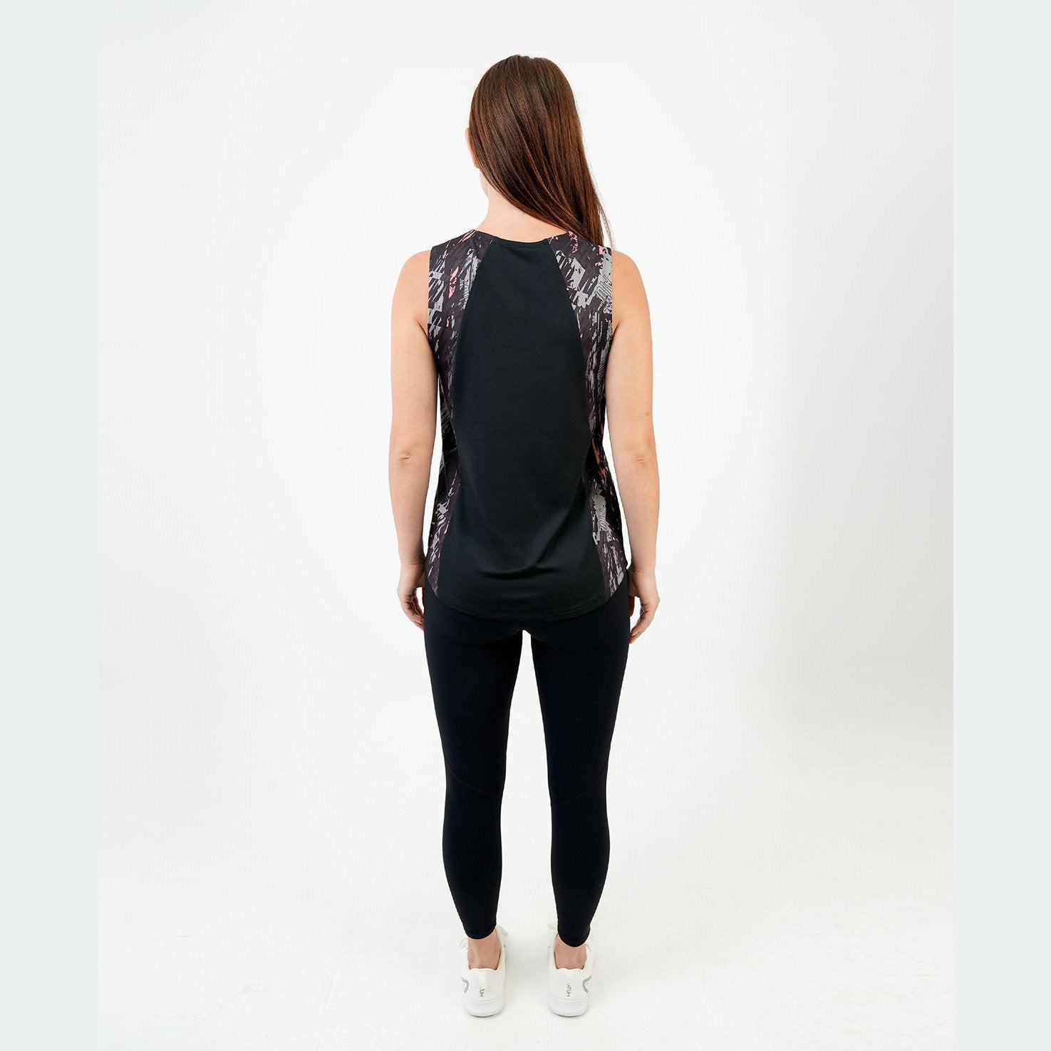 ATUM| Marble Printed Women's Top - Black