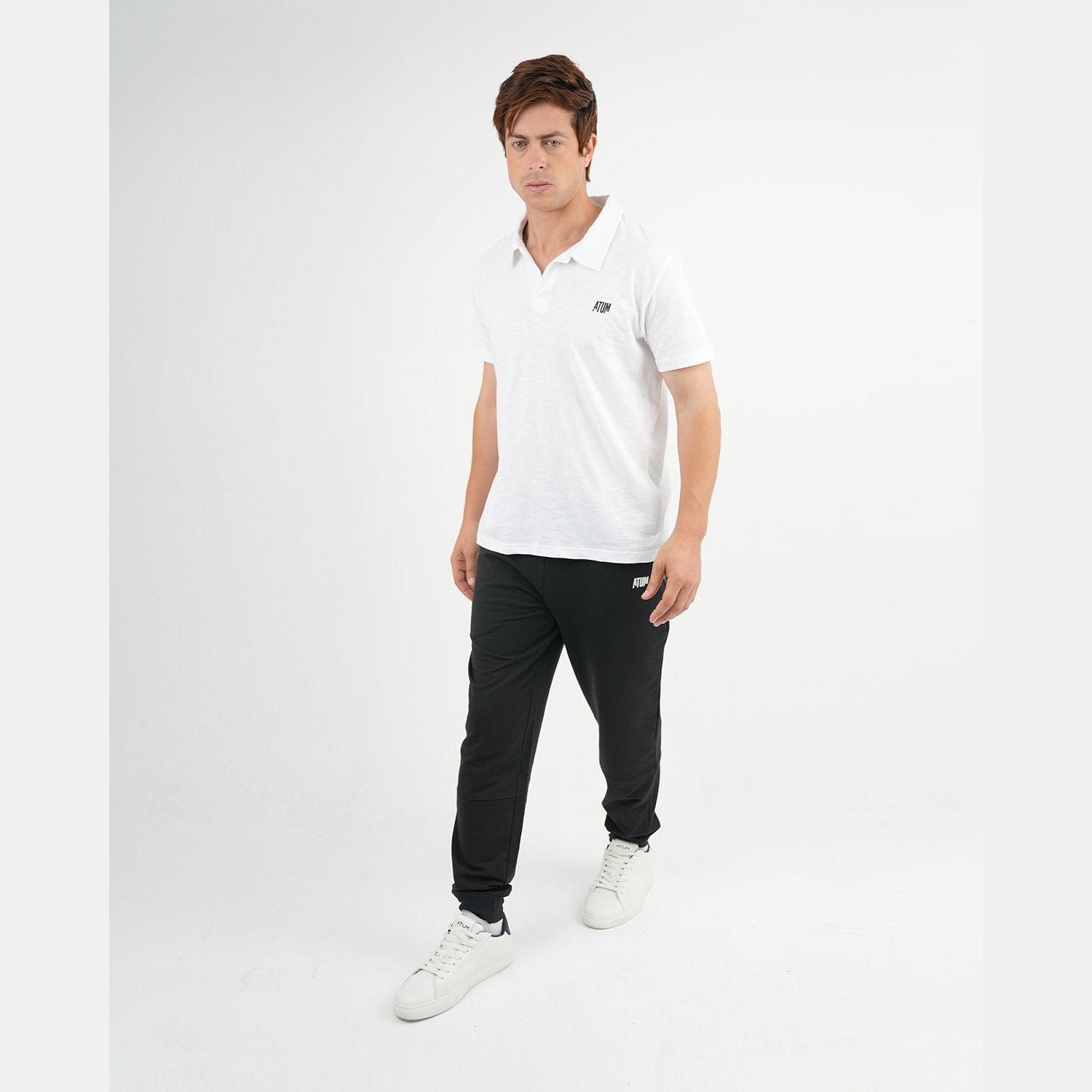 ATUM| Comfort Slub Men's Polo T-Shirt - White