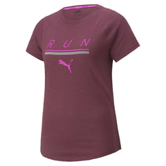 Run 5K Logo Ss Tee W Grape Wine