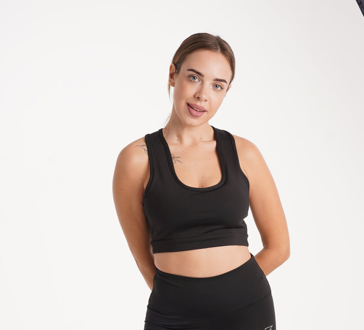 BLACK SPORT BRA