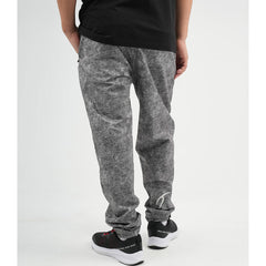 ATUM| Printed Cinchable Hems Men's Pants - Black