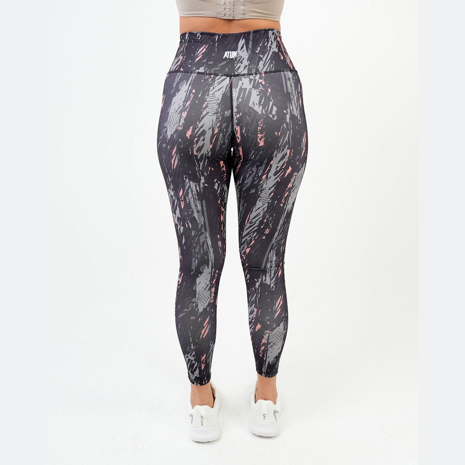 ATUM| Marble Printed Women's Leggings - Gray