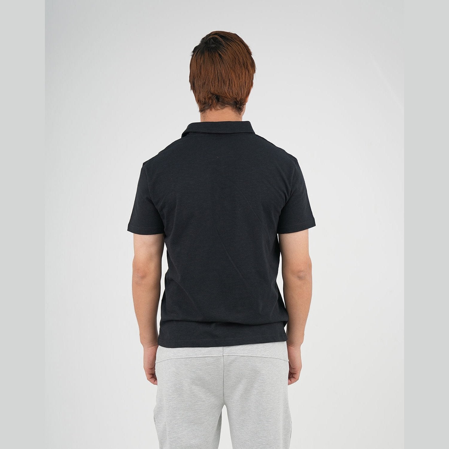 ATUM| Comfort Slub Men's Polo T-Shirt - Black