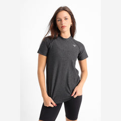 Black heather short sleeve top