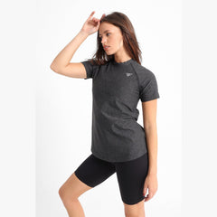 Black heather short sleeve top