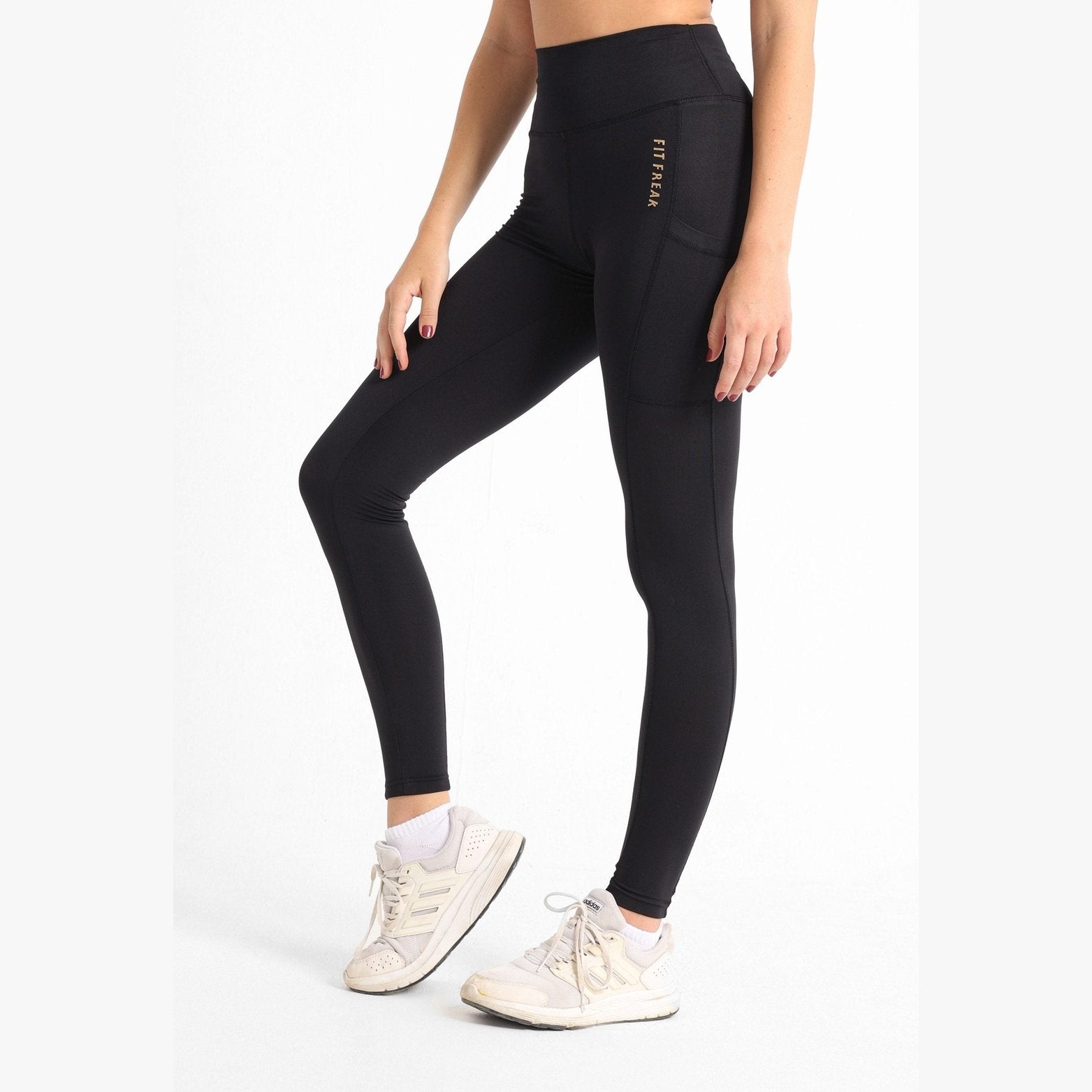 Black basic pocket leggings