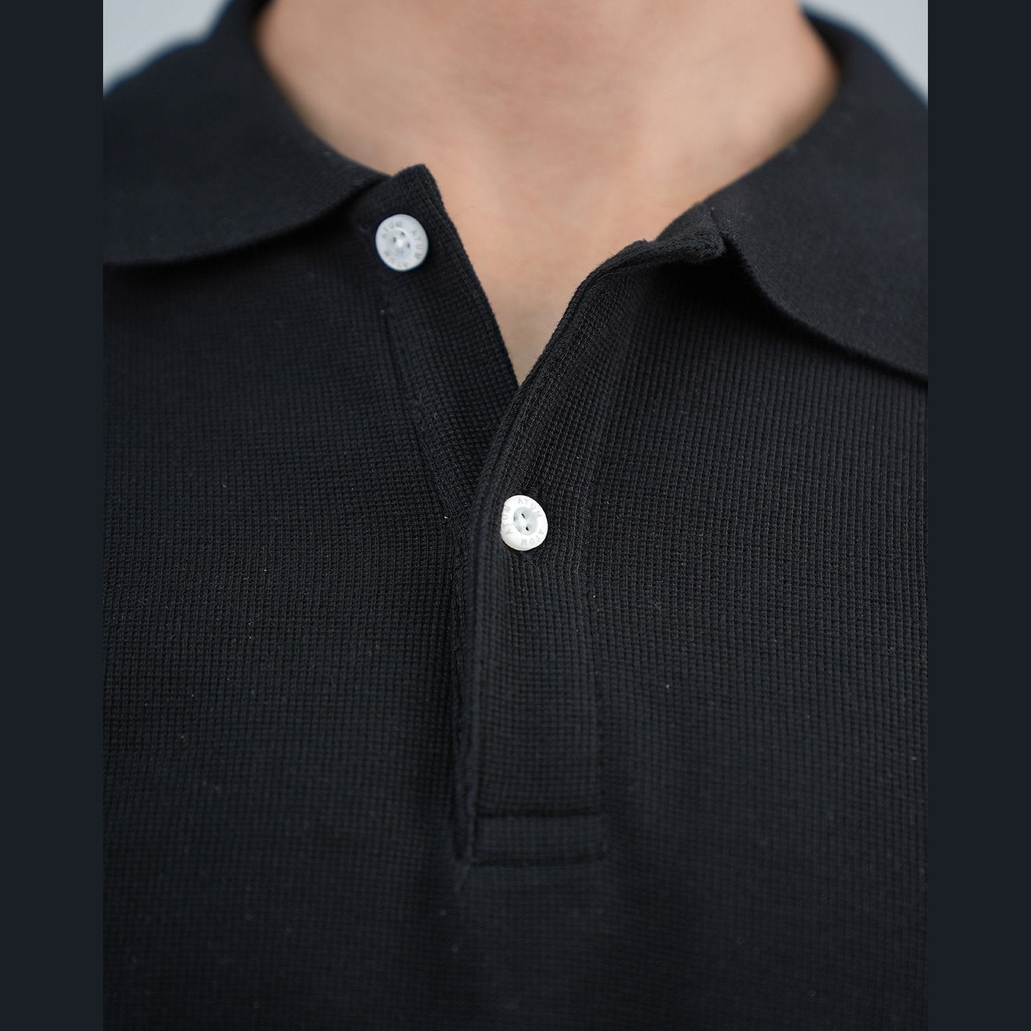 ATUM| Regular Fit Men's Polo T-Shirt - Black