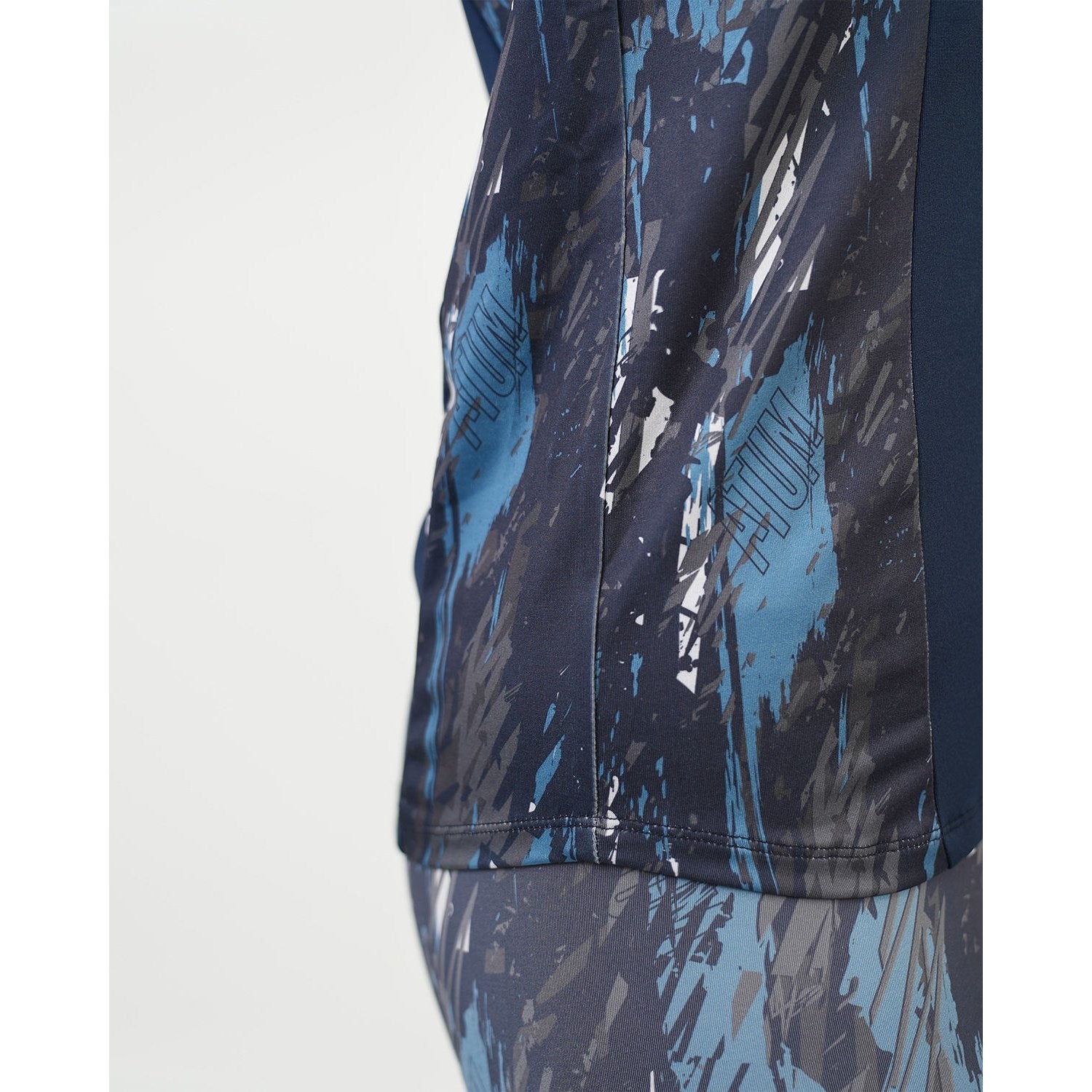 ATUM| Marble Printed Women's Top - Navy