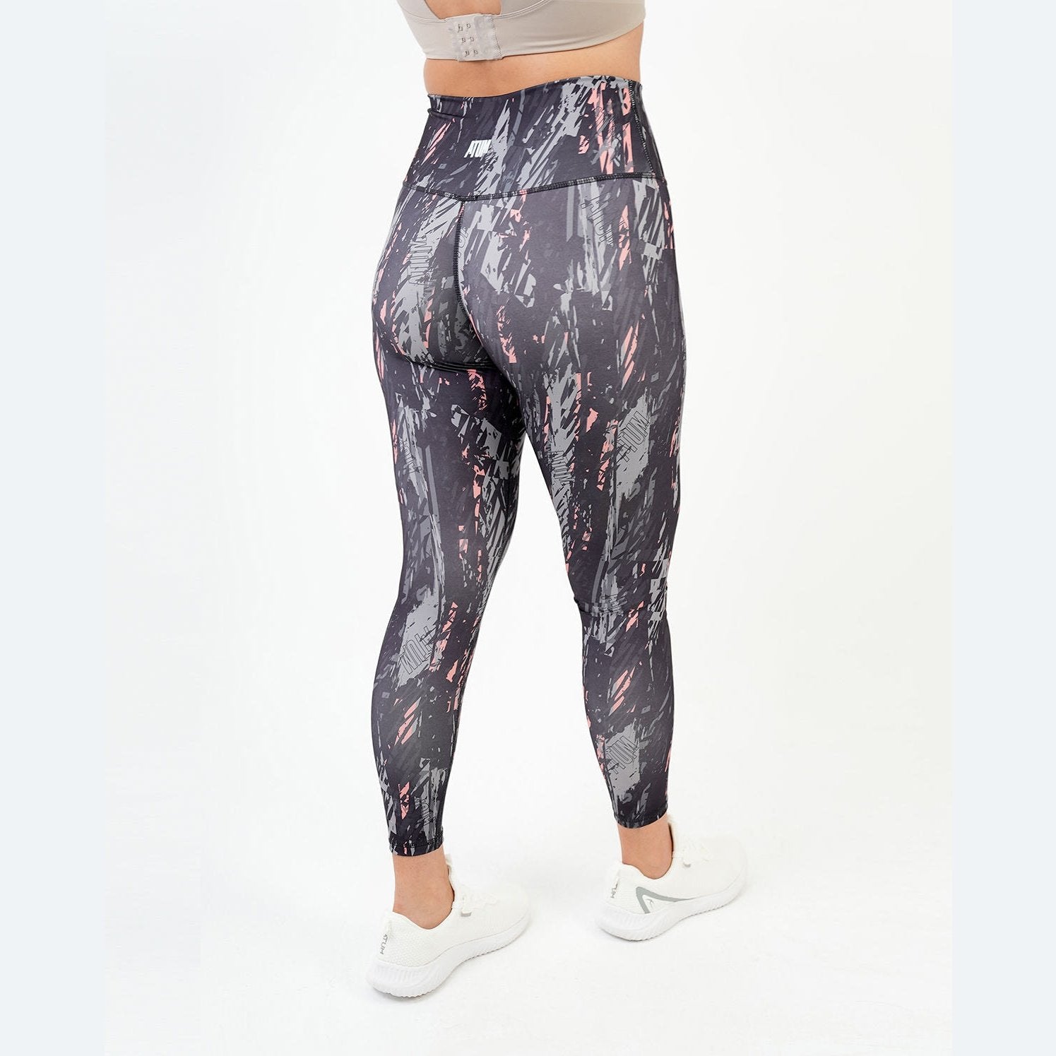 ATUM| Marble Printed Women's Leggings - Gray