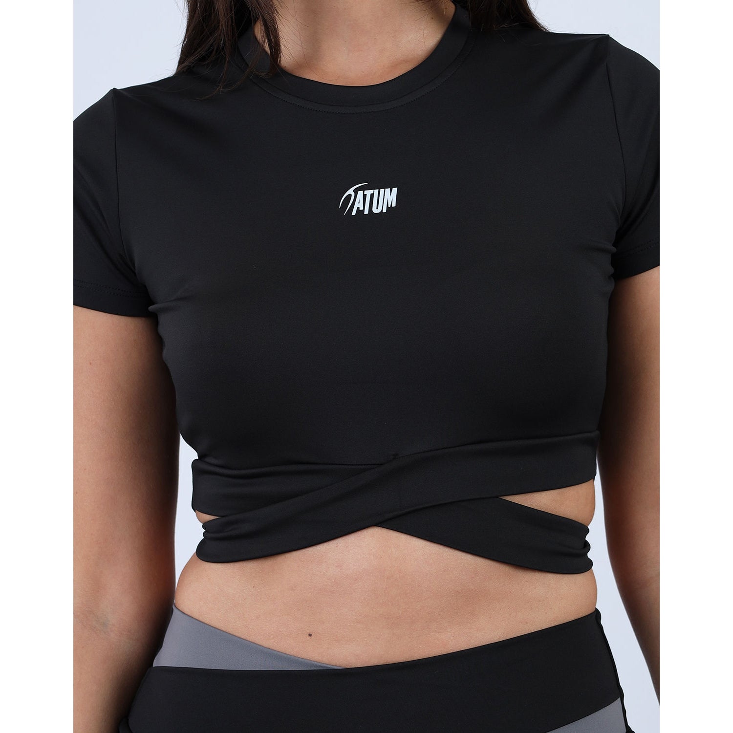 Twisted Short Sleeves Women's Crop Tee