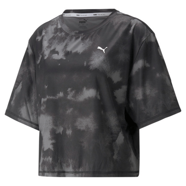 Train Favorite Aop Crop Ss Tee Puma Blac