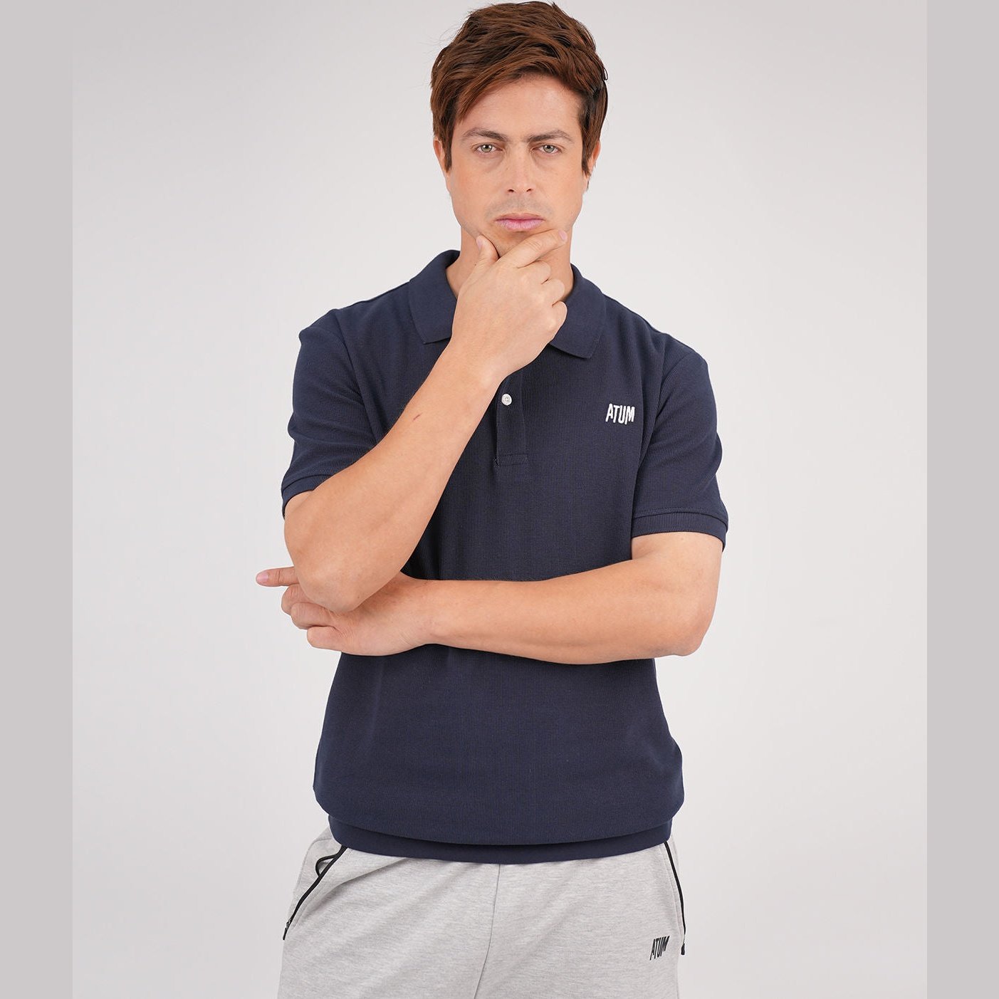 ATUM| Regular Fit Men's Polo T-Shirt - Navy