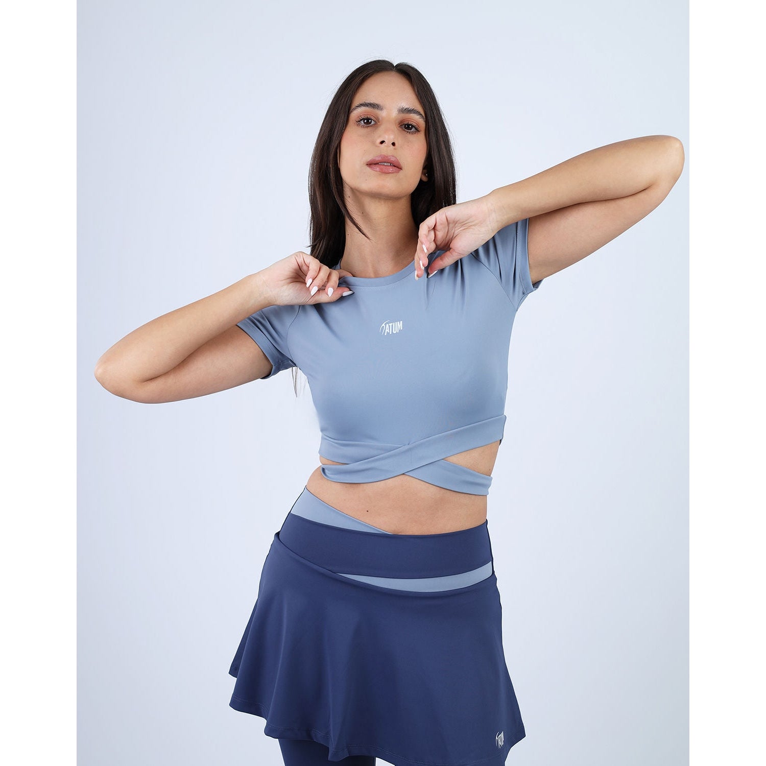 Twisted Short Sleeves Women's Crop Tee