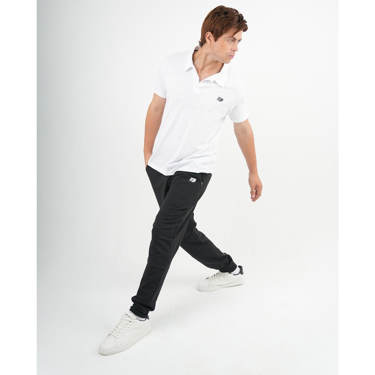 ATUM| Comfort Slub Men's Polo T-Shirt - White