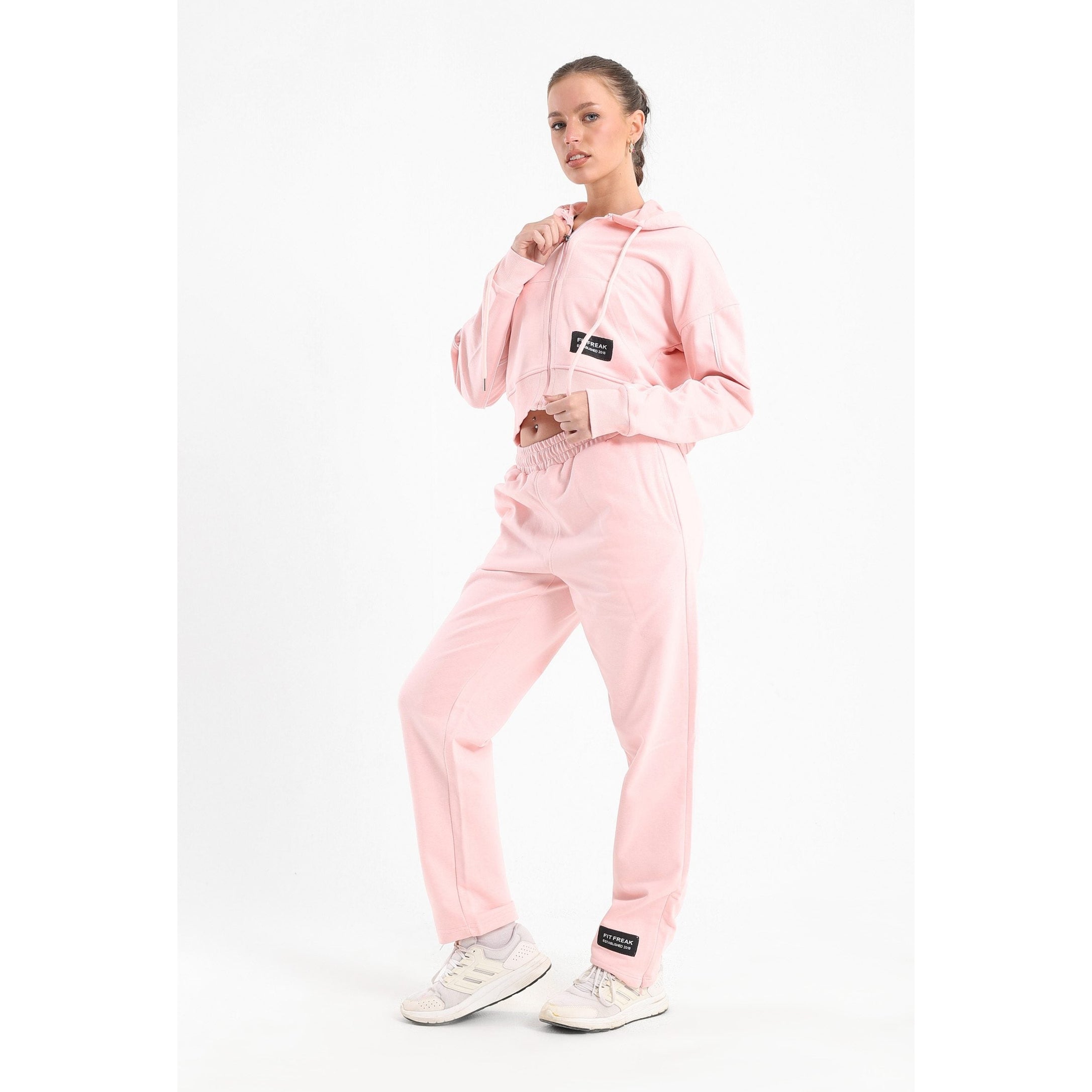 Chill oversized piping set in light pink