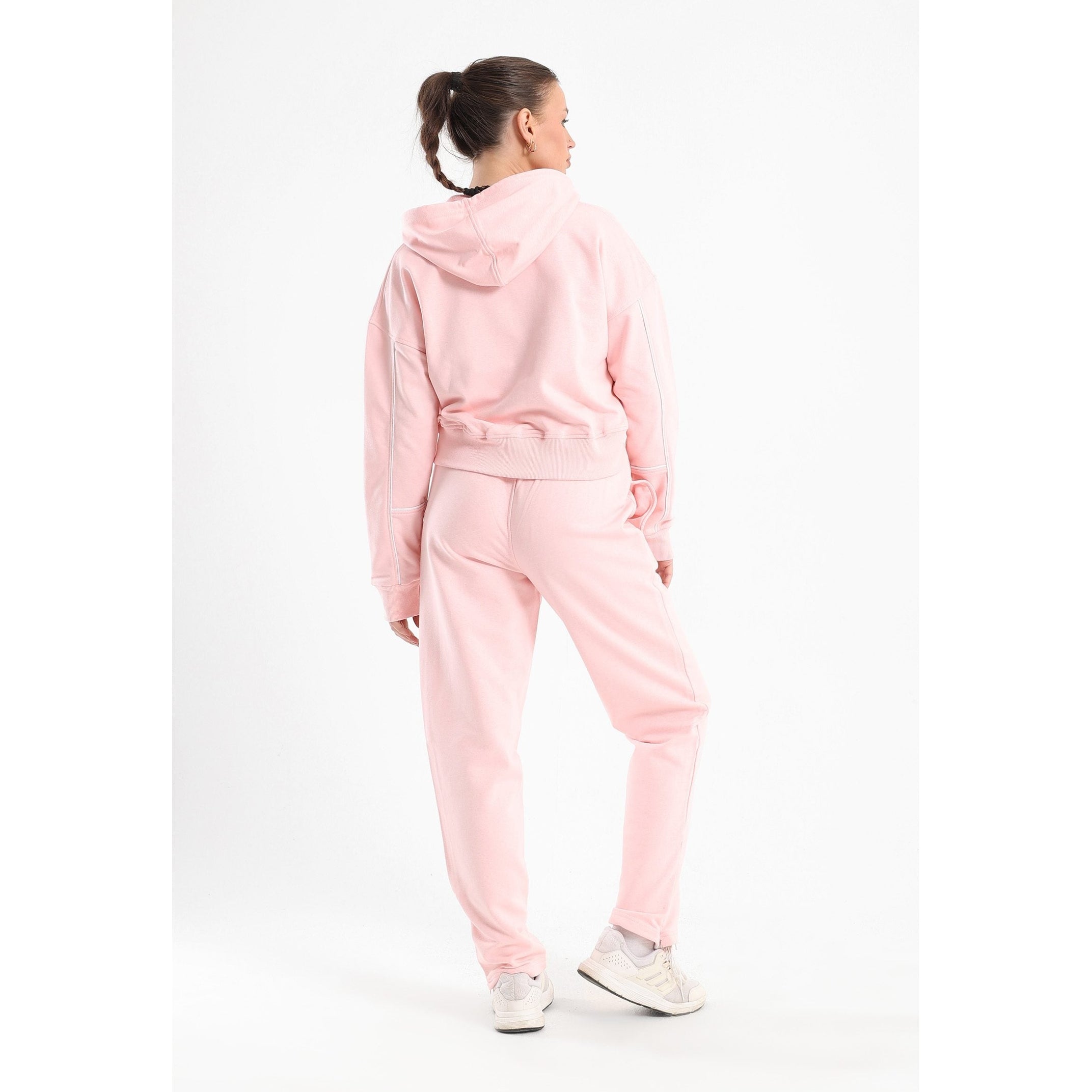 Chill oversized piping set in light pink