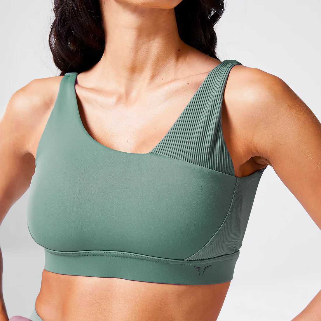 Code Ribbed Asymmetric Bra – Sporty Pro