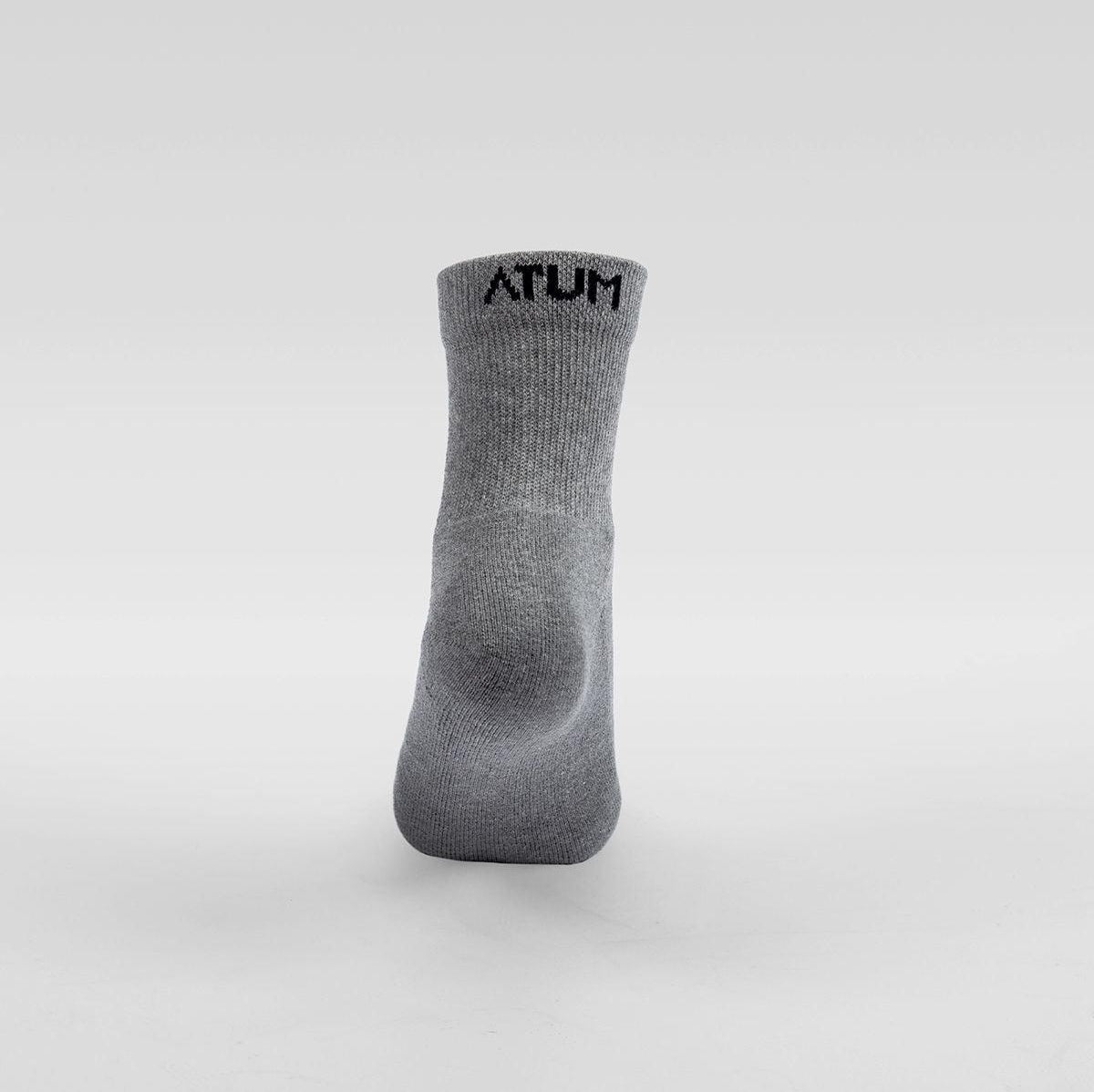 ATUM| Kids Mid-Crew Socks - Pack of 3 - gray