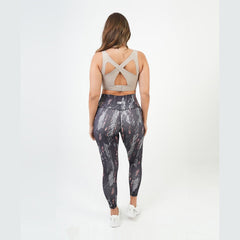 ATUM| Marble Printed Women's Leggings - Gray