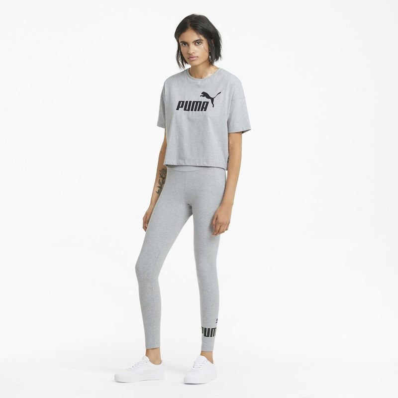 Ess Logo Leggings Light Gray Heather