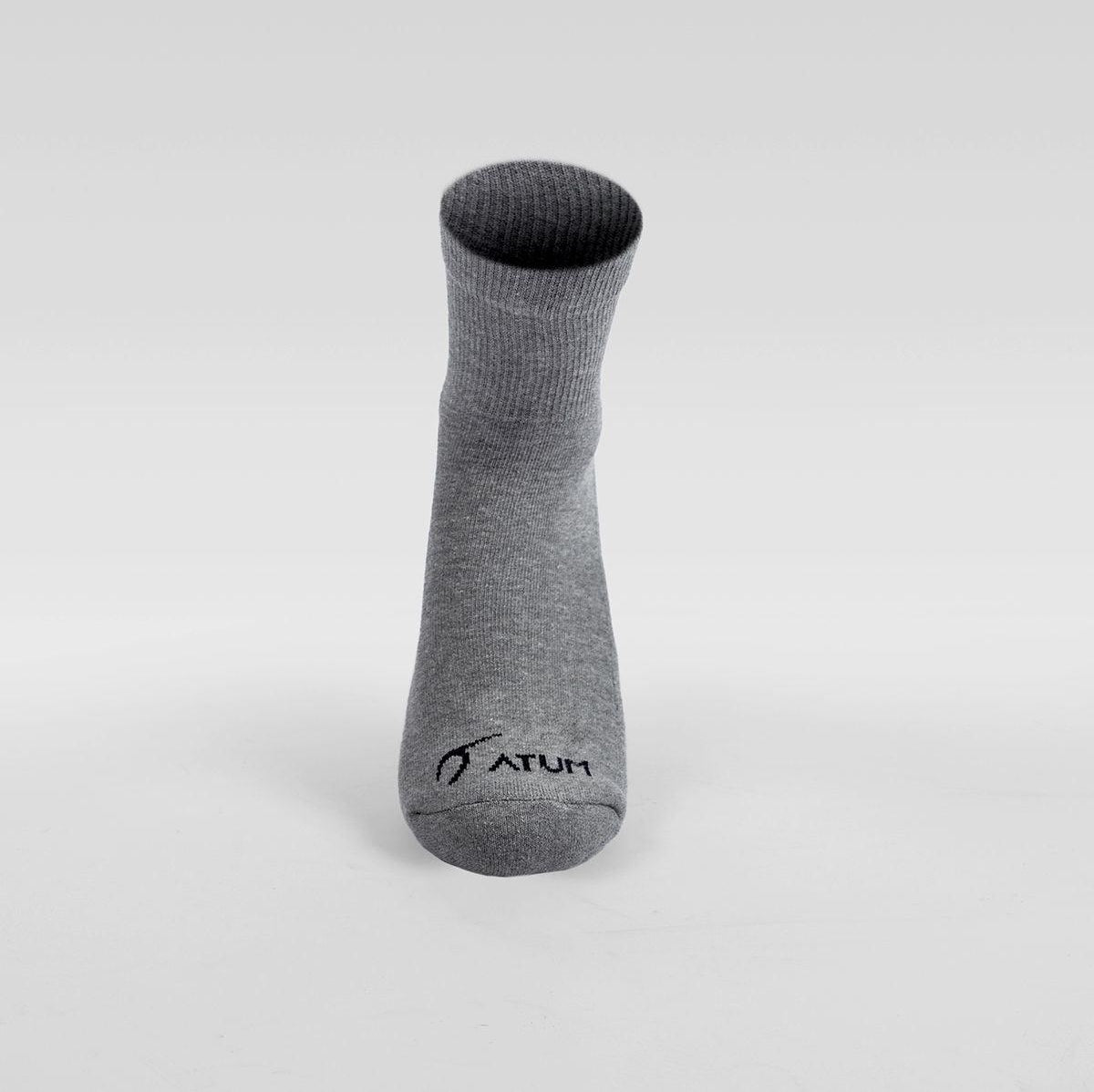 ATUM| Kids Mid-Crew Socks - Pack of 3 - gray