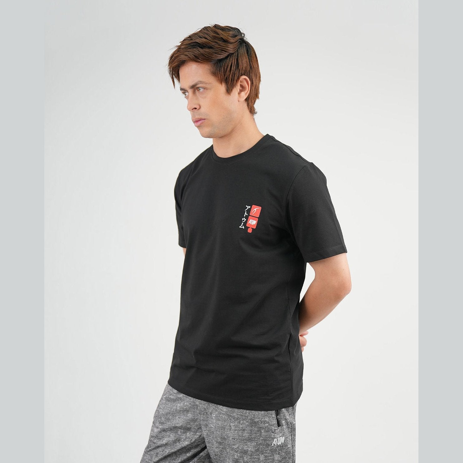 ATUM| Cobra Strike Graphic Men's Tee - Black with red cobra print