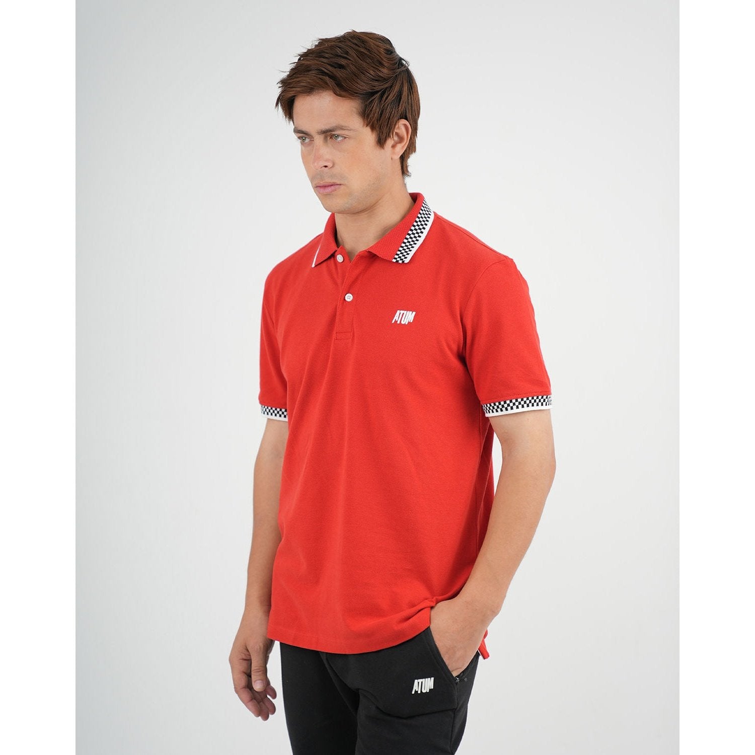 ATUM| Clashflex Men's Polo Shirt - Red