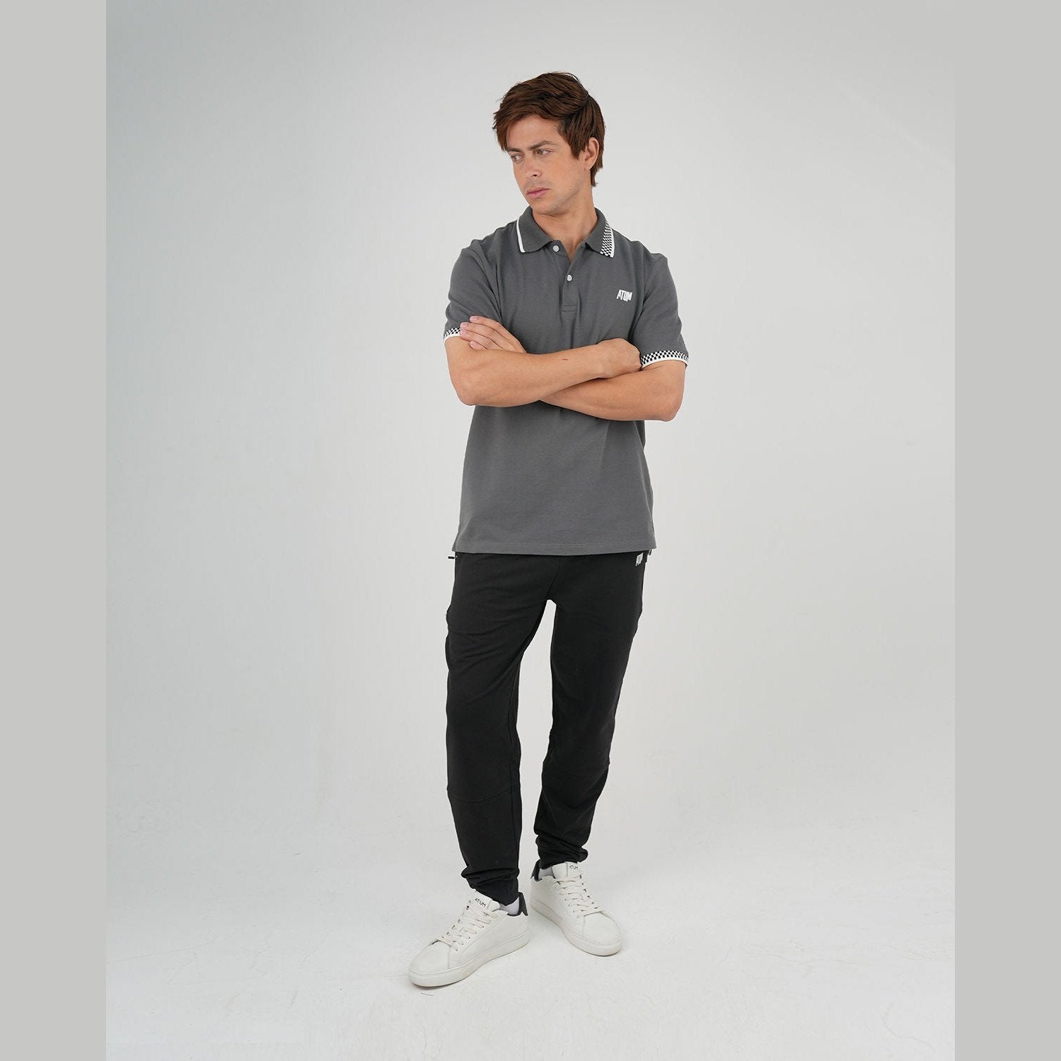 ATUM| Clashflex Men's Polo Shirt - Gray