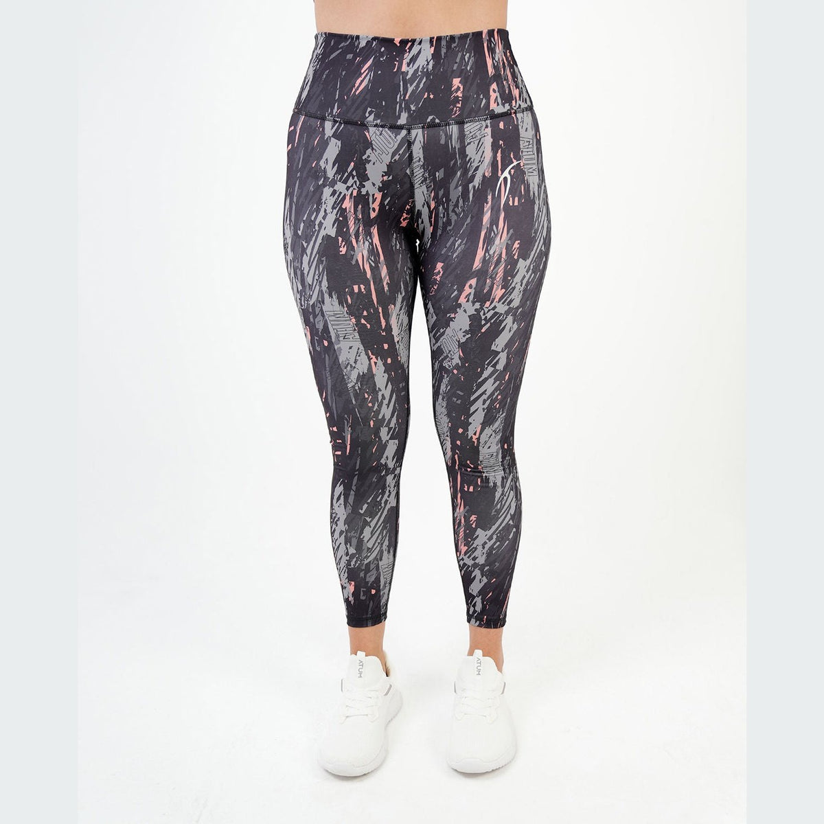 ATUM| Marble Printed Women's Leggings - Gray