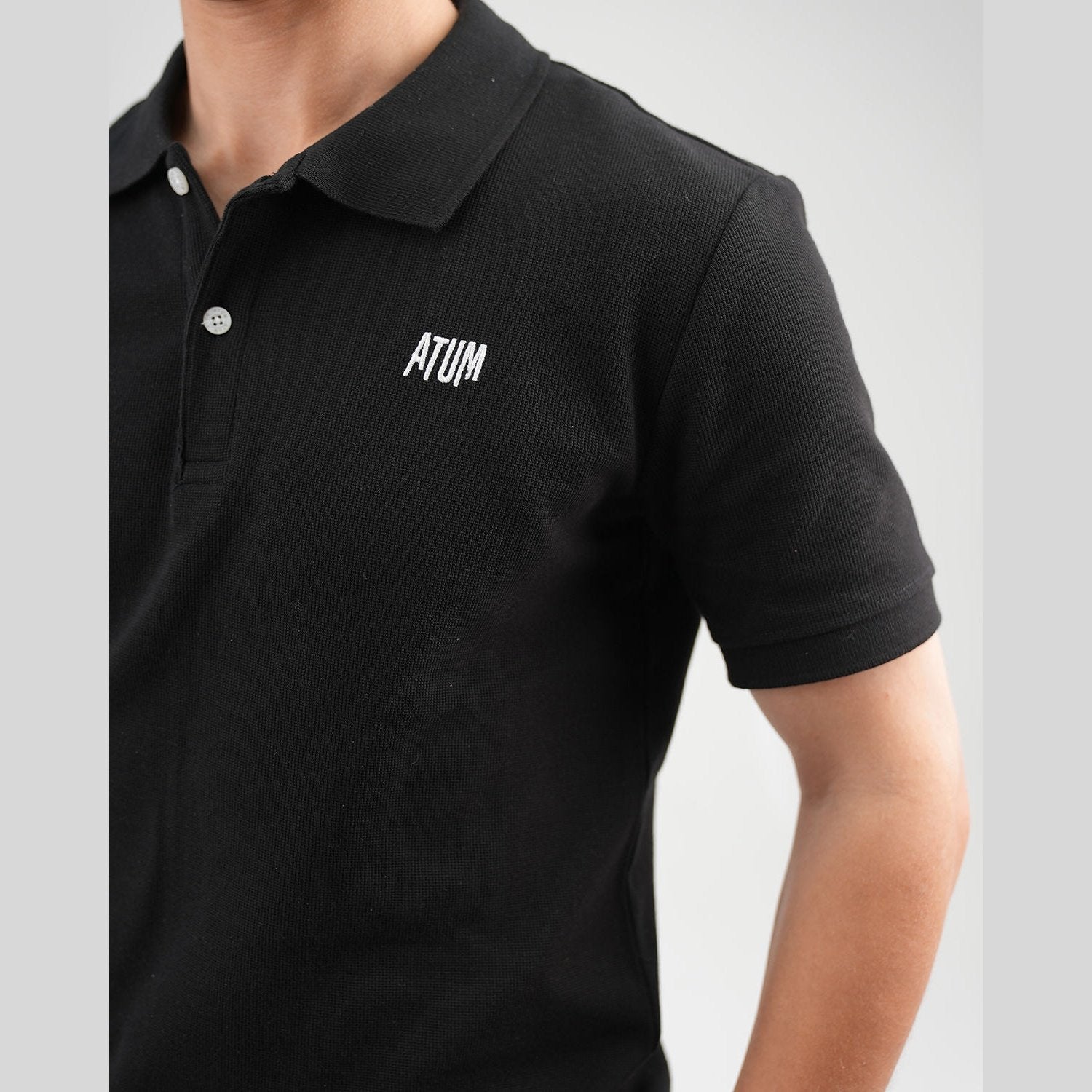 ATUM| Regular Fit Men's Polo T-Shirt - Black