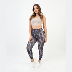 ATUM| Marble Printed Women's Leggings - Gray