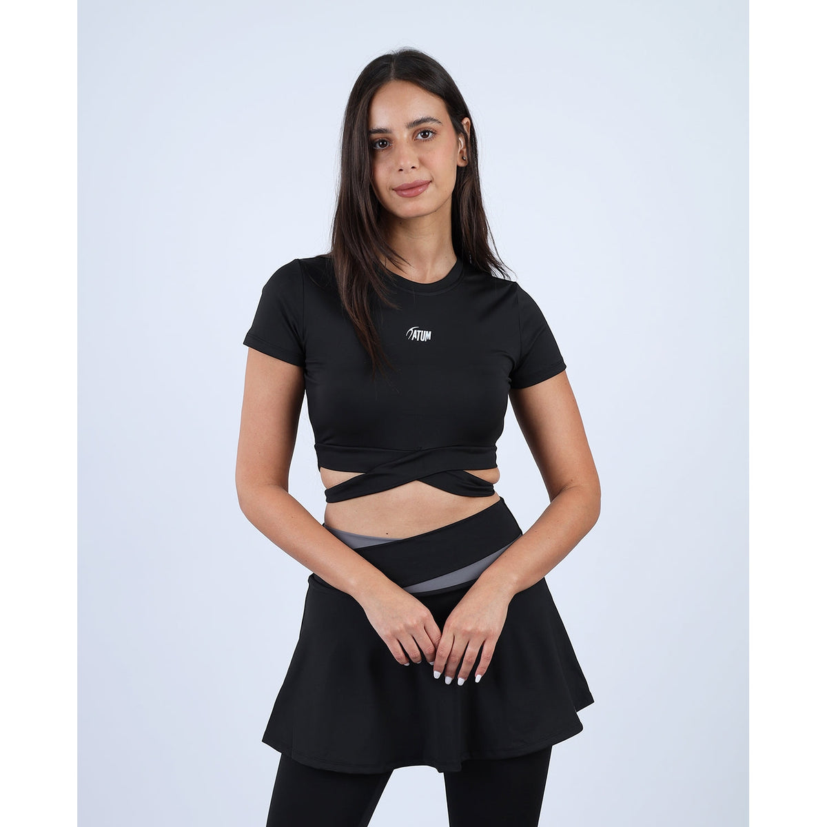 Twisted Short Sleeves Women's Crop Tee