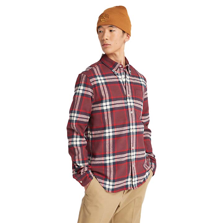 LS HEAVY FLANNEL PLAID SHIRT REGULAR