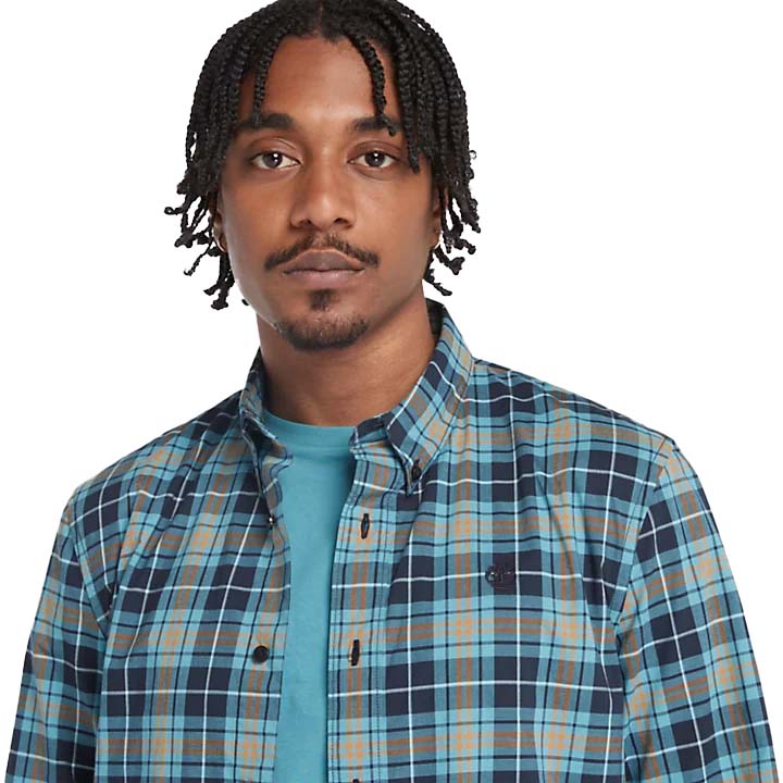 LS STRETCH POPLIN TARTAN SHIRT SLIM