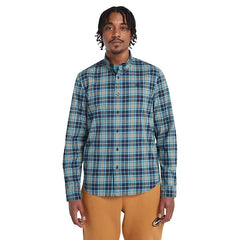 LS STRETCH POPLIN TARTAN SHIRT SLIM