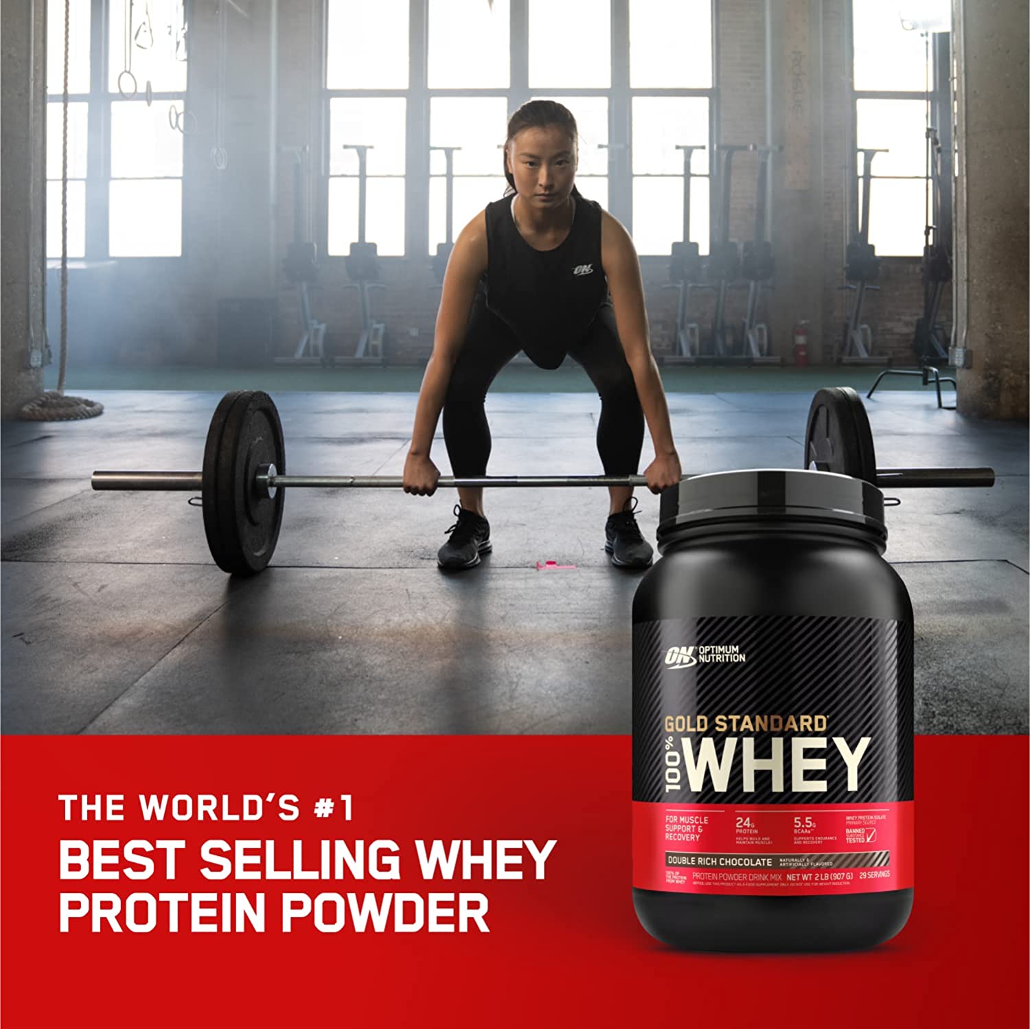 Gold Standard 100 Whey Protein Powder - Vanilla Ice Cream 2.27 Kgs (5 lbs)