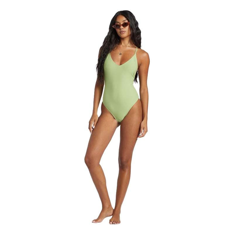 Tanlines Sage - High Leg One-Piece Swimsuit