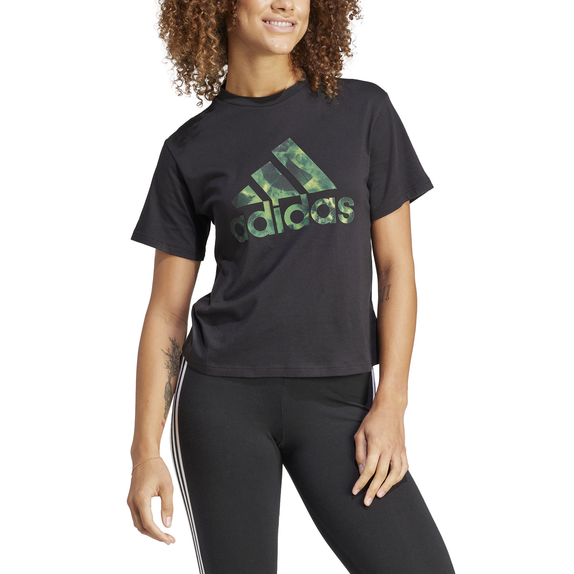 Adidas Floral Graphic Big Logo Tee