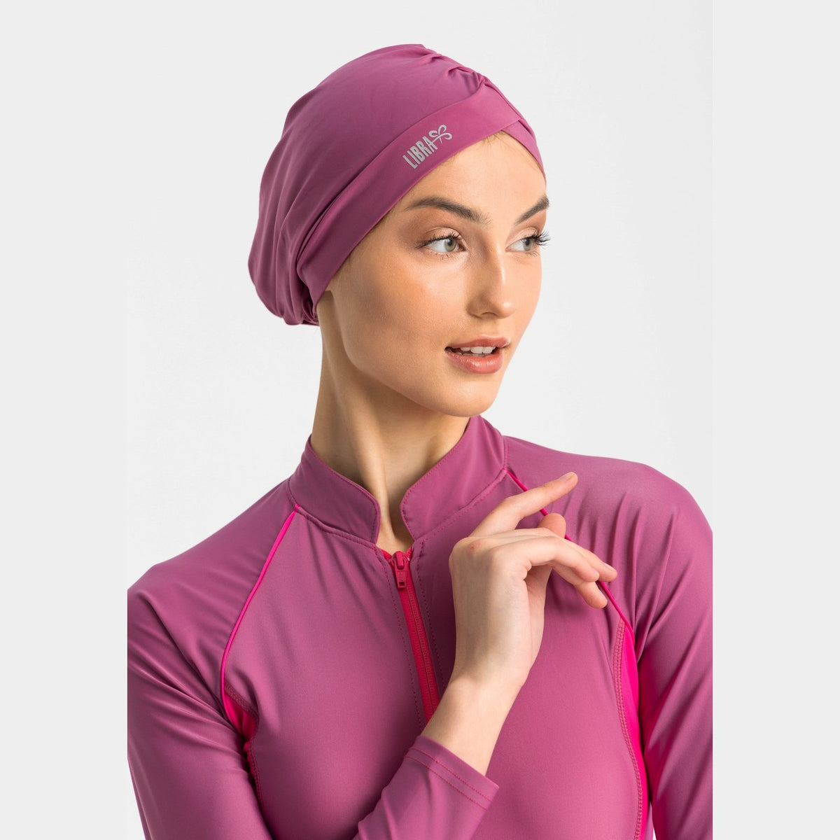 Sleek Swim Turban - Mauve Haze