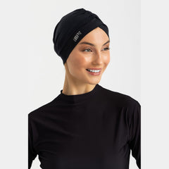 Sleek Swim Turban - Black