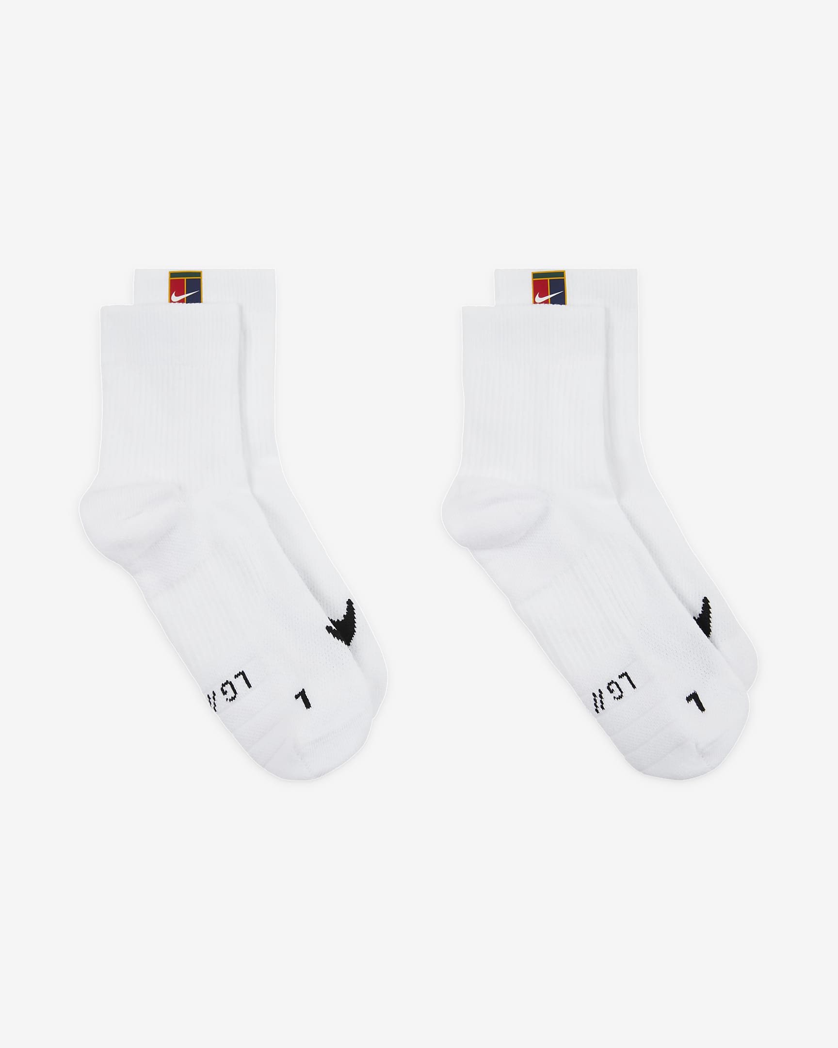 NikeCourt Multiplier Max Tennis Ankle Socks (2 Pairs)