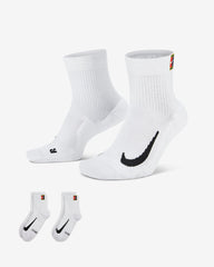 NikeCourt Multiplier Max Tennis Ankle Socks (2 Pairs)