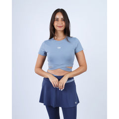 Twisted Short Sleeves Women's Crop Tee