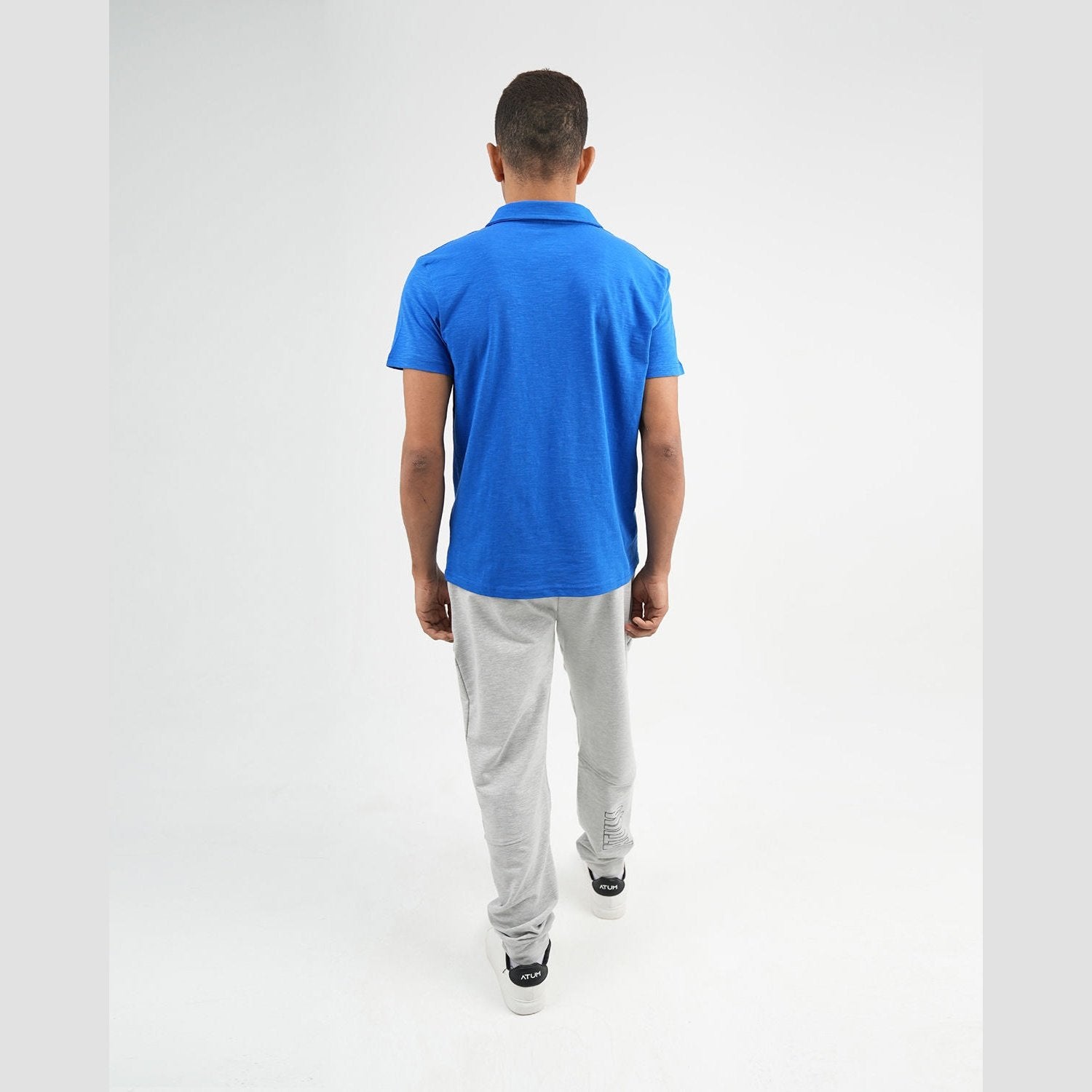 ATUM| Comfort Slub Men's Polo T-Shirt - Blue