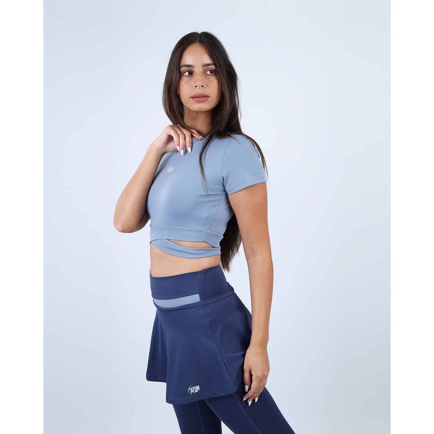 Twisted Short Sleeves Women's Crop Tee