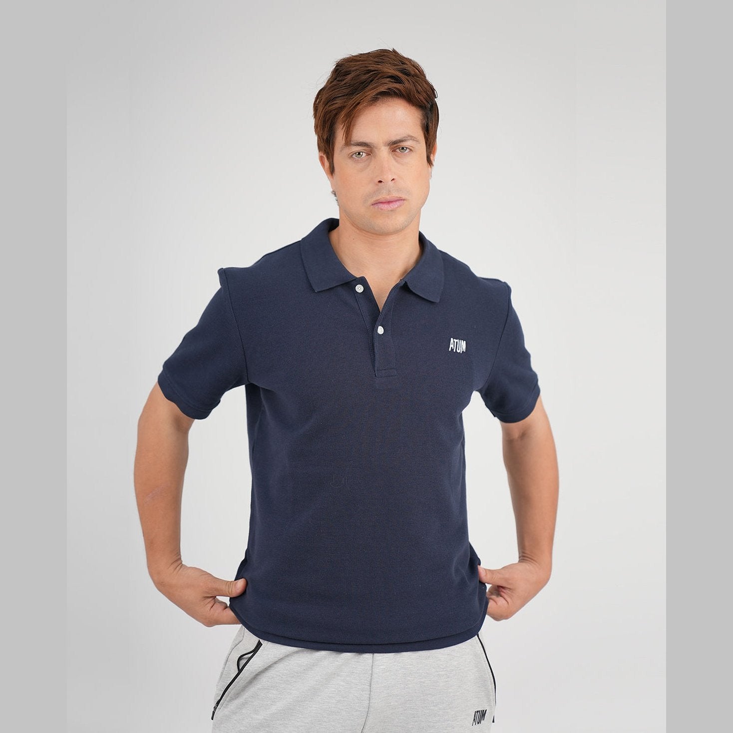 ATUM| Regular Fit Men's Polo T-Shirt - Navy