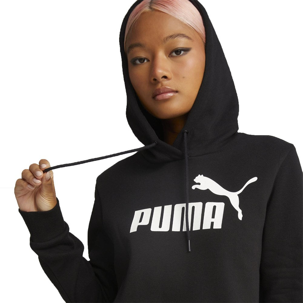 Ess Logo Hooded Dress Fl Puma Black