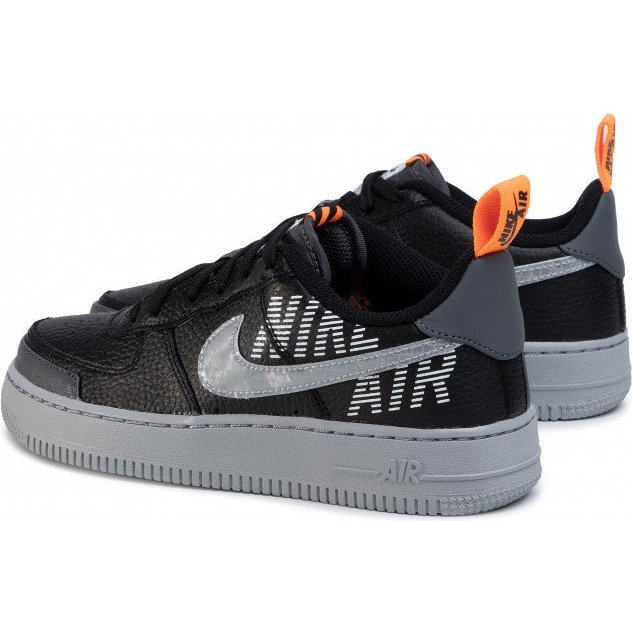 Nike Air Force 1 LV8 2 GS Black Gray Under Construction BQ5484 001 Size 4.5  Y