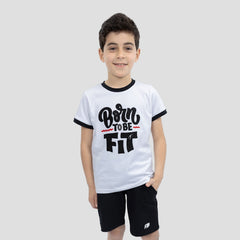 Atum Boy's Be Fit Crew-Neck T-Shirt - Sporty Pro